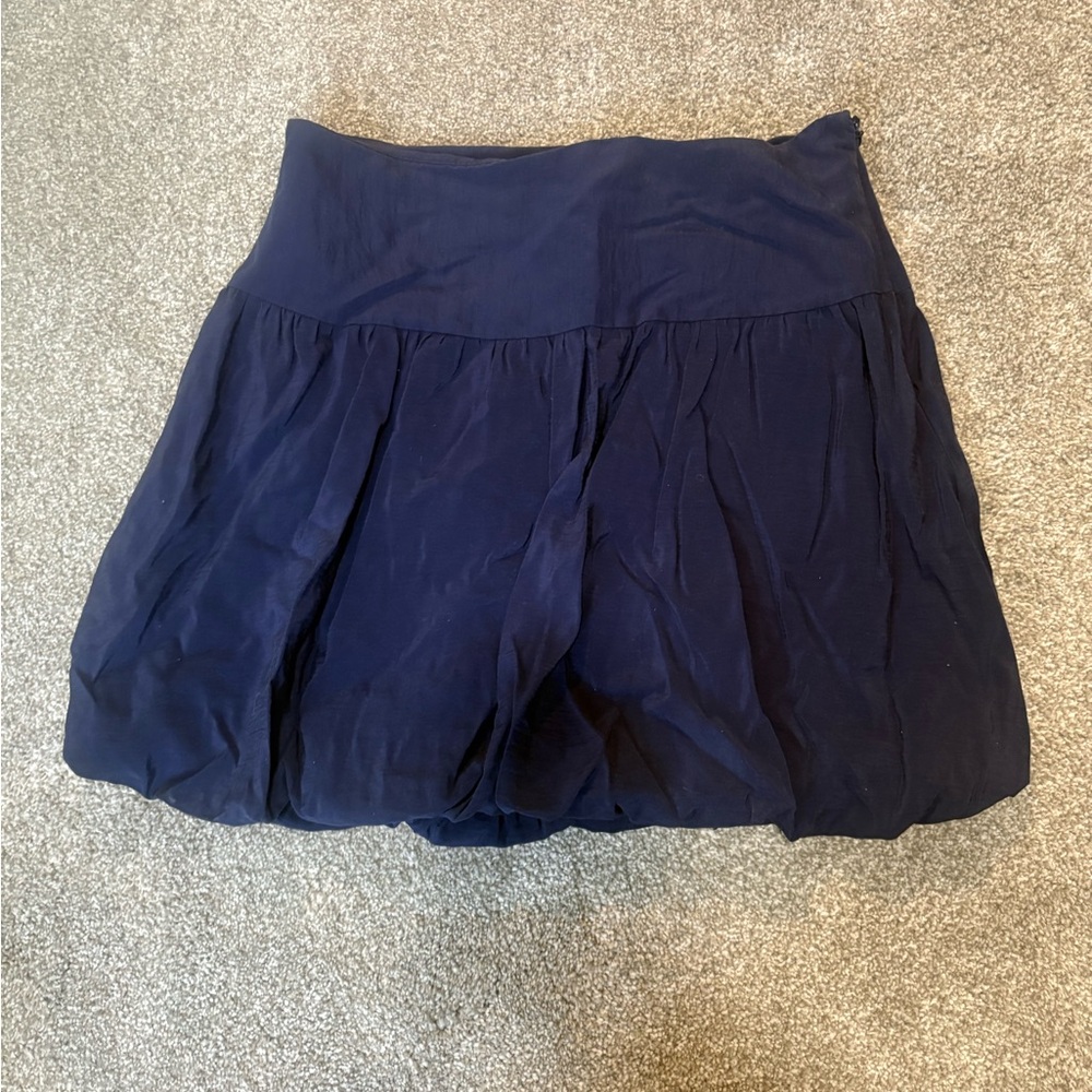 a new day Navy Blue Gathered Skirt
